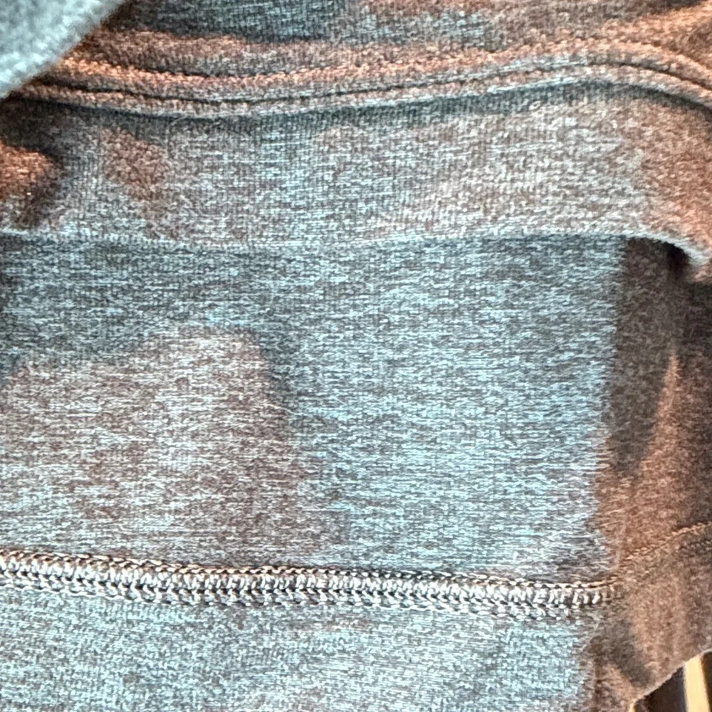 lululemon athletica Heathered Blue/Black Half-Zip Pullover